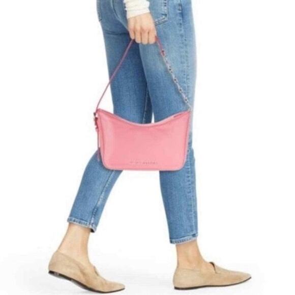 Marc Jacobs 🎀 Tempo Baguette Shoulder Bag PINK LEMONADE bubblegum silver links - Picture 4 of 16